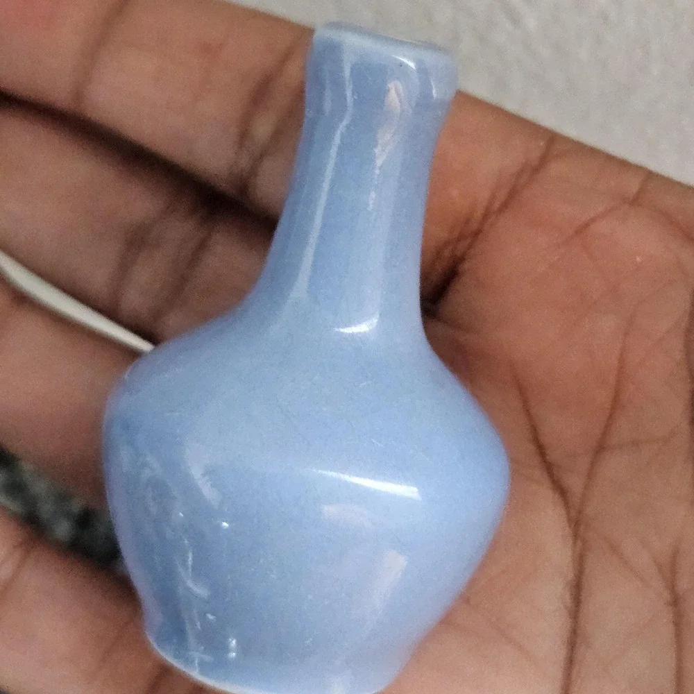 Tiny Blue Bud Vase Made in England